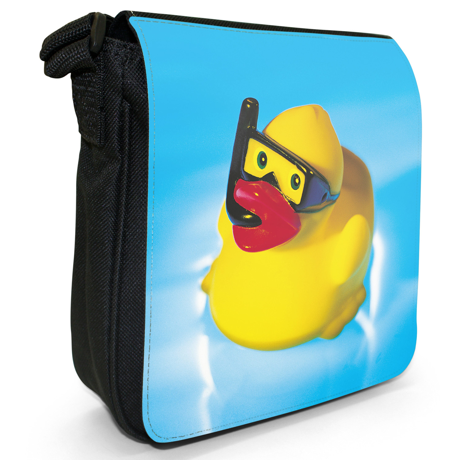 Rubber Ducks Bubble Bath Kids Toy Small Black Canvas Shoulder Bag eBay